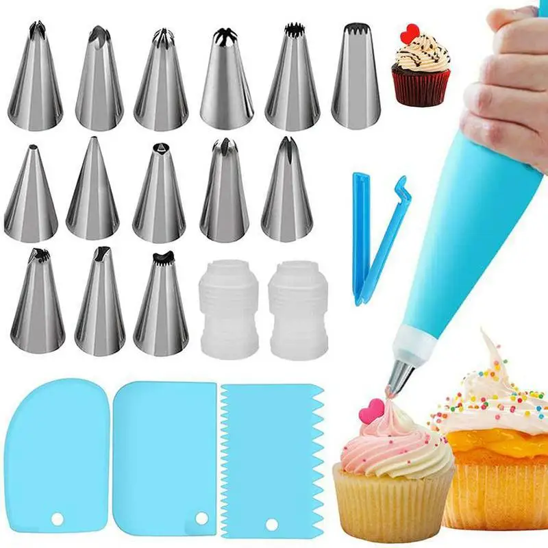 Professional Silicone Pastry Bag Set for Decorating 9 Professional Silicone Pastry Bag Set for Decorating - Image 9