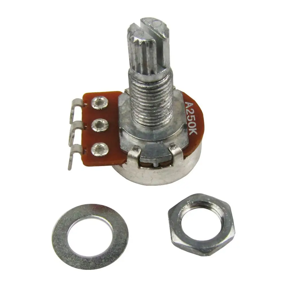 Long Shaft Guitar Potentiometers Set 4-Pack 4 Long Shaft Guitar Potentiometers Set 4-Pack - Image 4