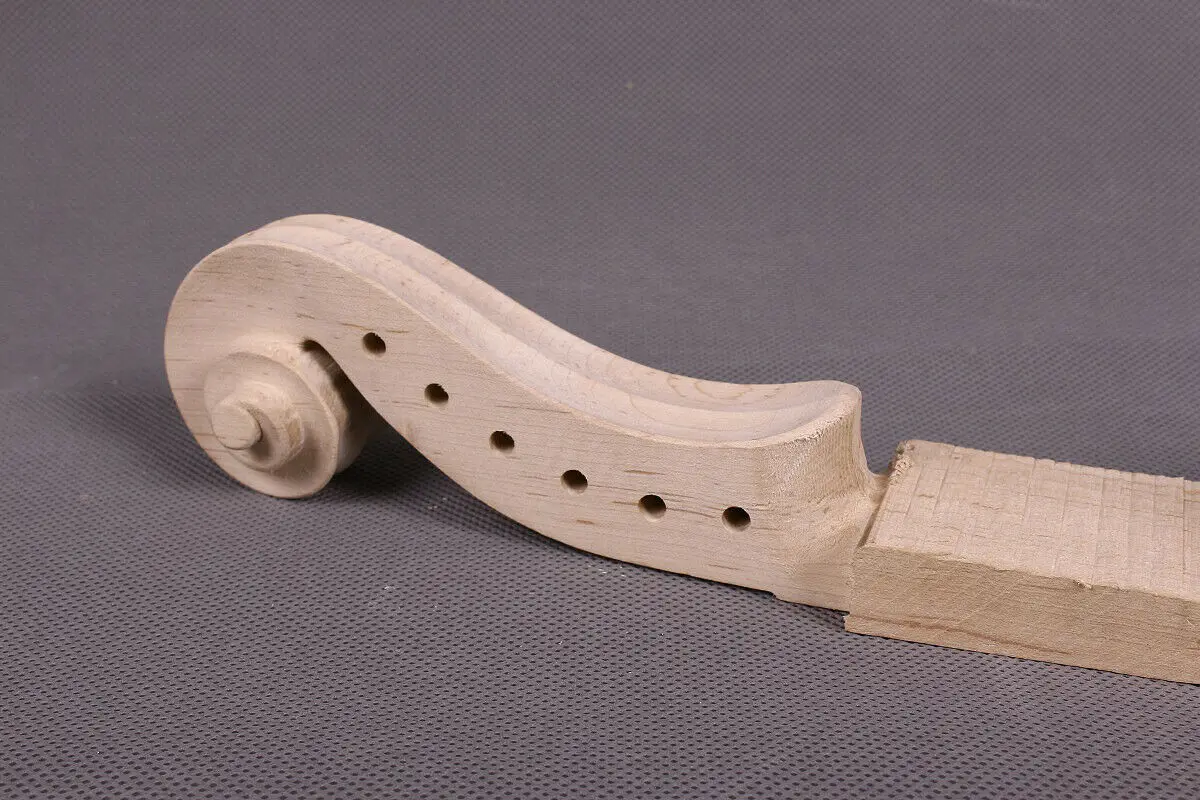 Handcrafted Full-Size Maple Violin Neck for Repair 6 Handcrafted Full-Size Maple Violin Neck for Repair - Image 6