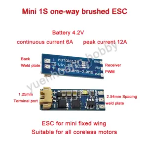 Micro Brushed ESC Speed Controller for RC Aircraft 7 H6f7b05d0f3254beab6080b6a1d571003T