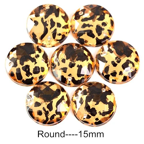 Leopard Rhinestone Sew-On Embellishments Set 7 Leopard Rhinestone Sew-On Embellishments Set - Image 7