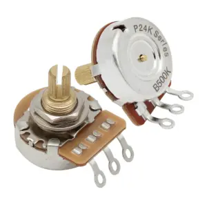 Guitar Potentiometer Set 250kΩ/500kΩ with Knurled Shaft 15 H704294933c2a44a69a63cda644b7a534N 1
