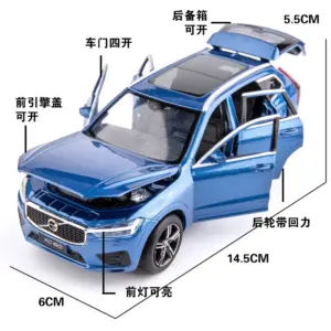 1:32 Scale Diecast Alloy XC60 Model Car in Black 13 H7247d0d00fe04f35ad677fde95a347eaT