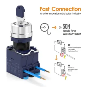 High-Power Illuminated Control Switch 22mm 11 H72aa42a46ab747fa9b8e120190f3fe4bN
