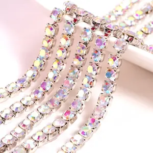 Sparkling 10-Yard Rhinestone Cup Chain 12 H735448703c39495ea5277cda43807ba4j