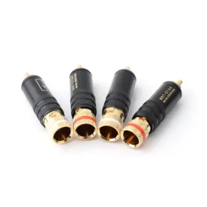 High-Quality Gold-Plated RCA Connectors Set 9 H76cf0b265a2847e7acb3b3111c2a9cc7K