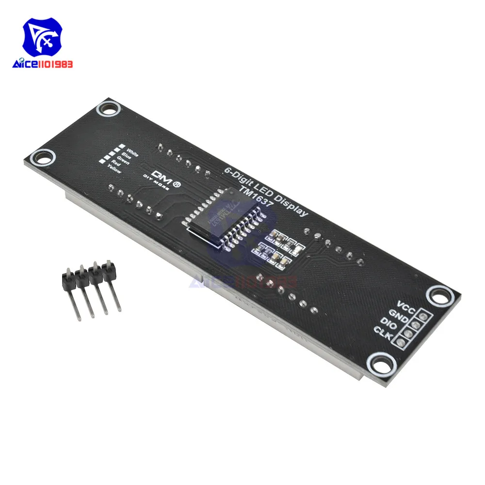 6-Digit Color TM1637 LED Display Module 6 6-Digit Color TM1637 LED Display Module - Image 6