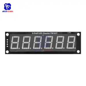 6-Digit Color TM1637 LED Display Module 12 H7bbdeb459c0c4f5386668ed8cb99009fd