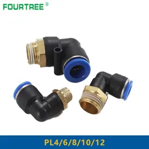 10-Piece PL Pneumatic Connector Set