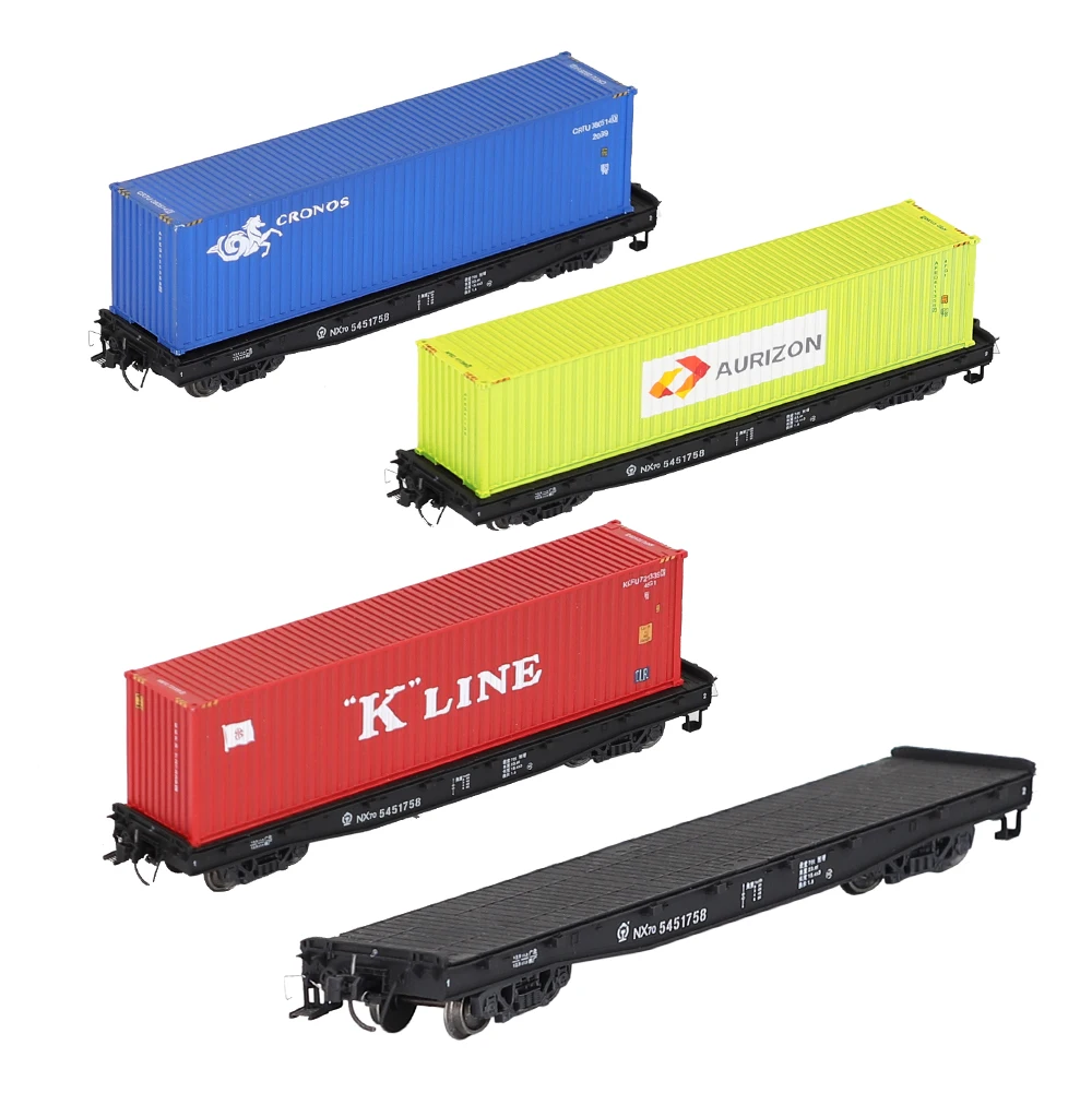 HO Scale NX70 Flat Shipping Container Carriage 5 HO Scale NX70 Flat Shipping Container Carriage - Image 5