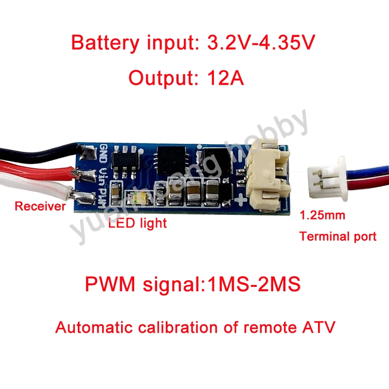 Micro Brushed ESC Speed Controller for RC Aircraft 3 Micro Brushed ESC Speed Controller for RC Aircraft - Image 3