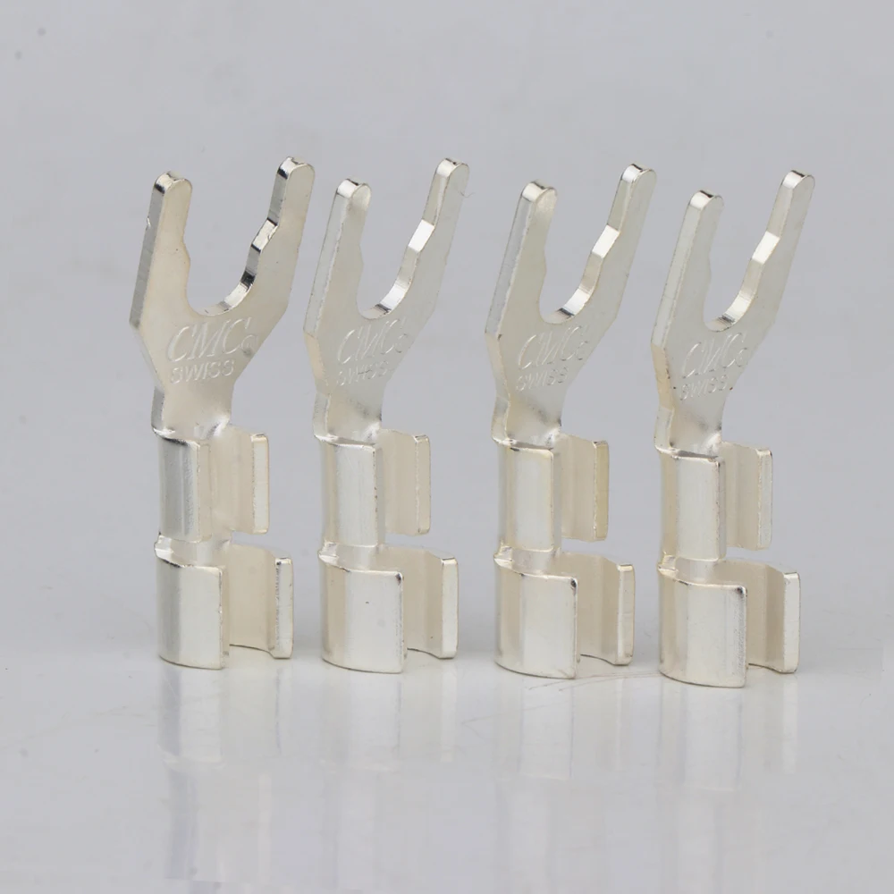 Premium 8-Pack Silver-Plated Brass Y Spade Connectors 7 Premium 8-Pack Silver-Plated Brass Y Spade Connectors - Image 7