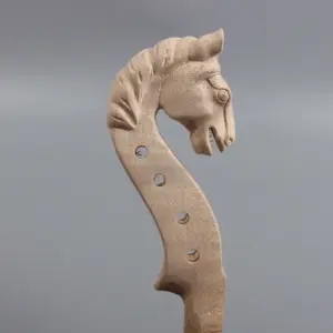 Hand-Carved Horse Violin Neck for 4/4 Full-Size Violins 7 H88f1bb2332934ab1be61f36c590b199d9