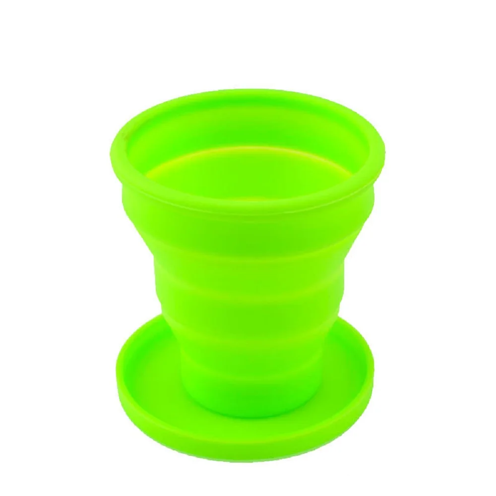 Collapsible 200ml Silicone Travel Cup with Lid 9 Collapsible 200ml Silicone Travel Cup with Lid - Image 9
