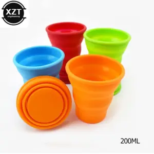 Collapsible 200ml Silicone Travel Cup with Lid 13 H8dbfb1fd01264c1fb8194275f99a799cx