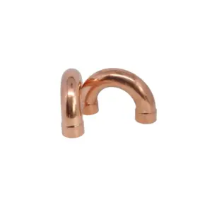Copper 180-degree Equal Elbow Pipe Fitting 6.35mm-50mm 6 H8ec776b59e96401bb69ee95a39be4bc9u