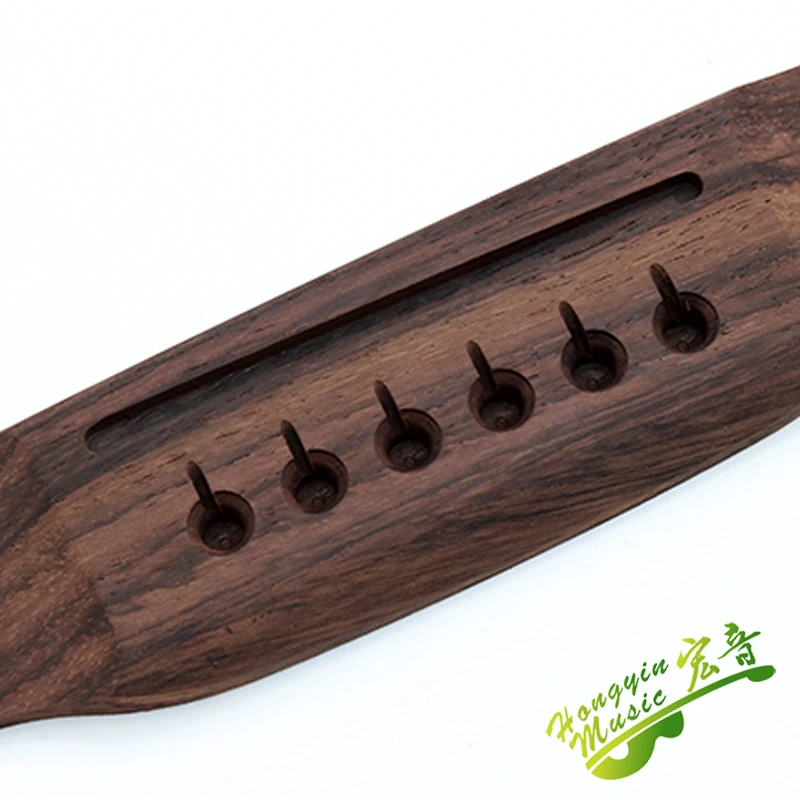 Indian Rosewood Left-Handed Guitar Bridge 155mm 5 Indian Rosewood Left-Handed Guitar Bridge 155mm - Image 5