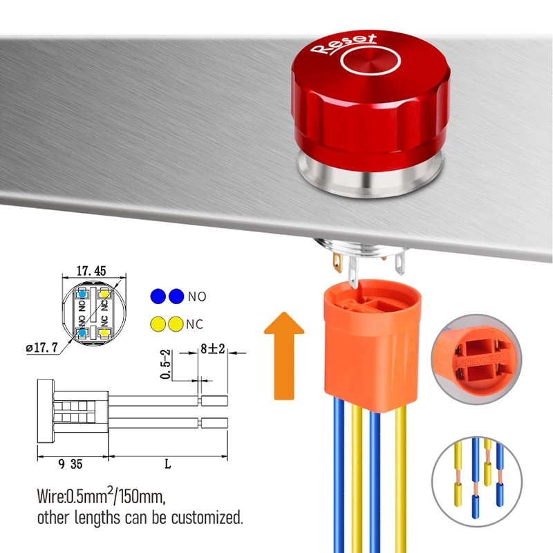 Stainless Steel Emergency Stop Switch 19/22mm 4 Stainless Steel Emergency Stop Switch 19/22mm - Image 4