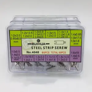 60-Pack Stainless Steel Watch Spring Bars Kit