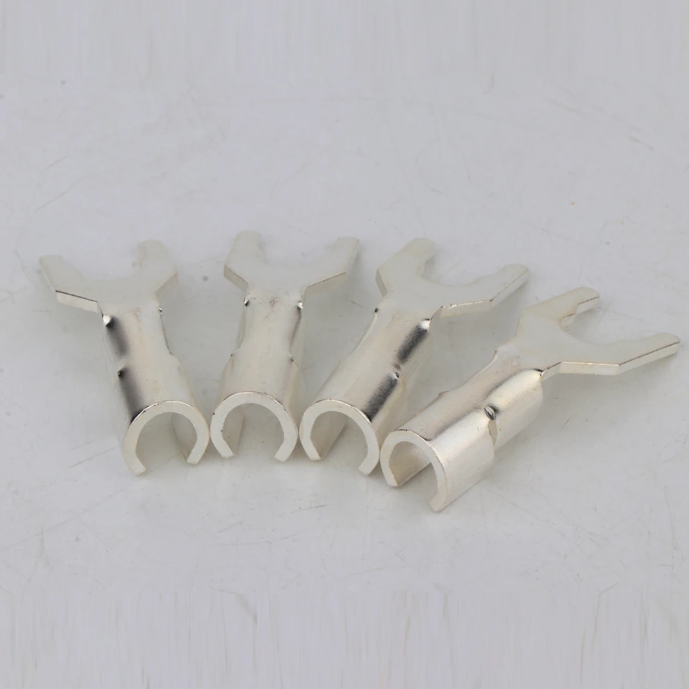 Premium 8-Pack Silver-Plated Brass Y Spade Connectors 5 Premium 8-Pack Silver-Plated Brass Y Spade Connectors - Image 5