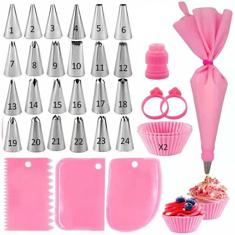 Professional Silicone Pastry Bag Set for Decorating 7 Professional Silicone Pastry Bag Set for Decorating - Image 7