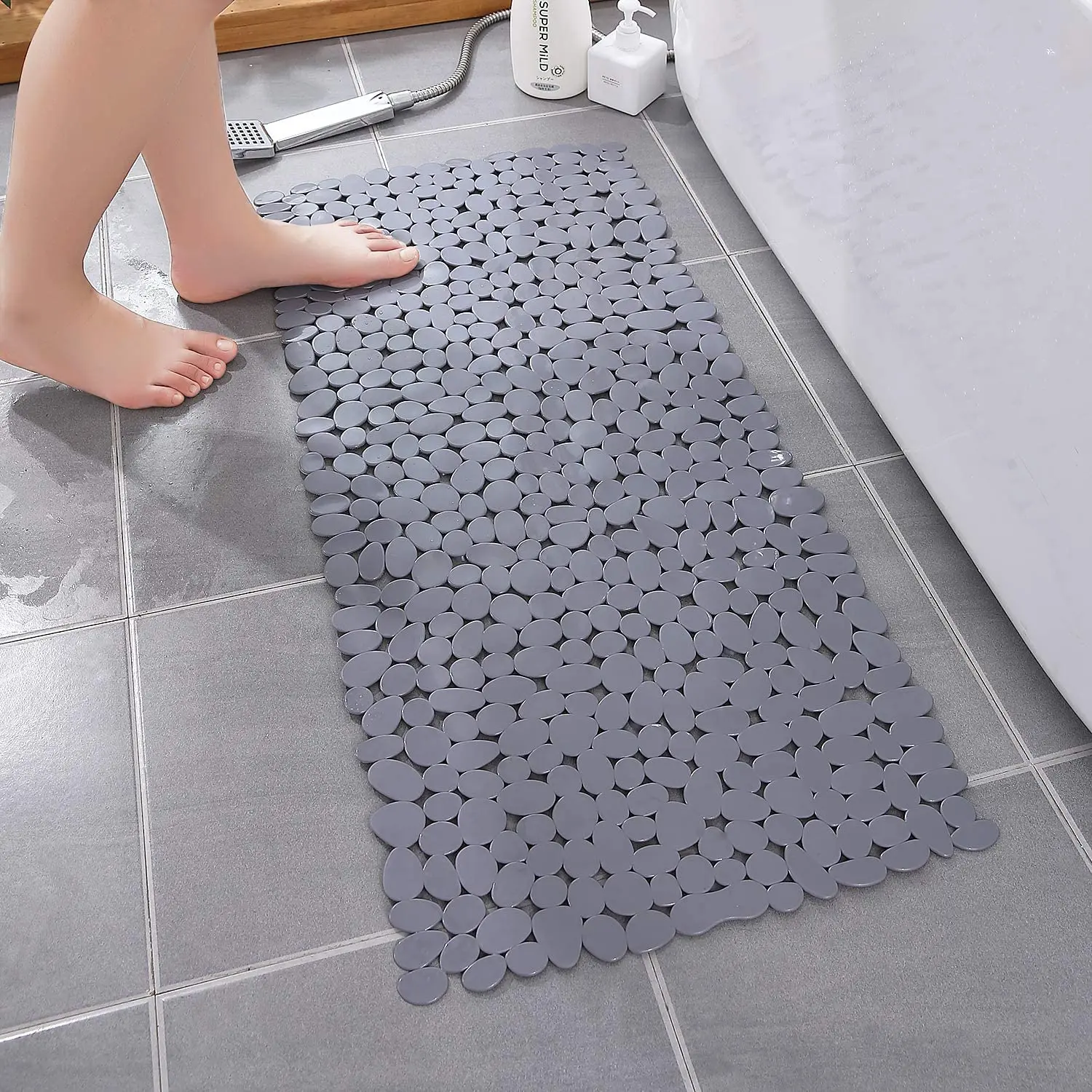 Pebble Anti-Slip Bath Mat 70x36cm 3 Pebble Anti-Slip Bath Mat 70x36cm - Image 3
