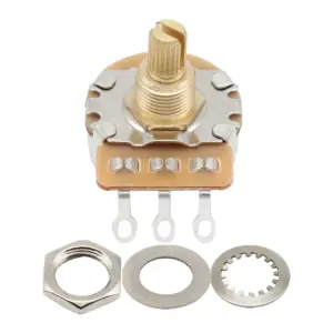 Guitar Potentiometer Set 250kΩ/500kΩ with Knurled Shaft 11 H98e51b184cfd4686a2b41310b45e85c3r 1