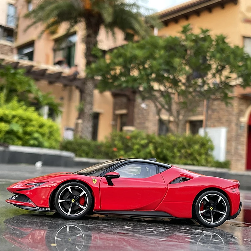 Ferrari SF90 1:24 Diecast Model Collectible 3 Ferrari SF90 1:24 Diecast Model Collectible - Image 3