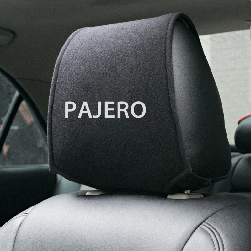 Pajero Black Headrest Cover 62x24cm 3 Pajero Black Headrest Cover 62x24cm - Image 3