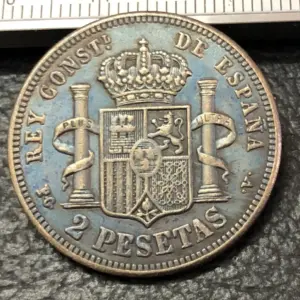 Vintage 1894 Alfonso XIII Coin Replica 3 HTB124OvS4naK1RjSZFtq6zC2VXac