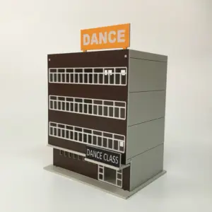 Dance Studio Building Model for HO Scale Layouts 7 HTB15oMBe9rqK1RjSZK9q6xyypXaC