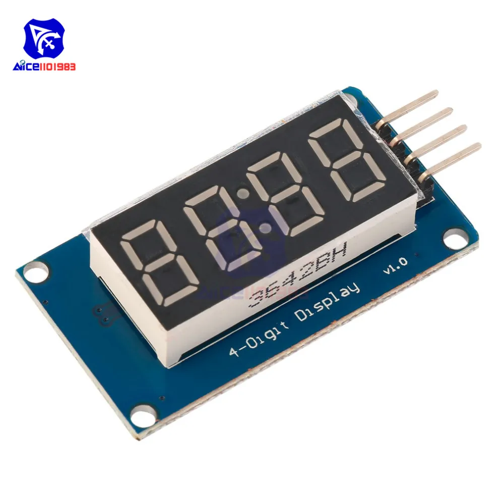 Red TM1637 4-Digit LED Display Module 4 Red TM1637 4-Digit LED Display Module - Image 4