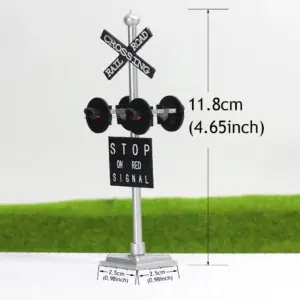 O Scale Railroad Crossing Signal with Flashing Lights 8 HTB18ad3PVXXXXXsXVXXq6xXFXXXZ
