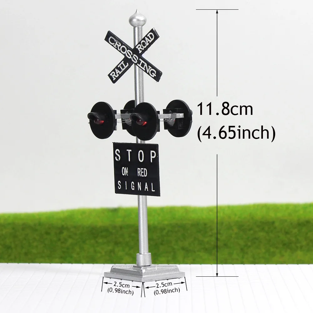 O Scale Railroad Crossing Signal with Flashing Lights 3 O Scale Railroad Crossing Signal with Flashing Lights - Image 3