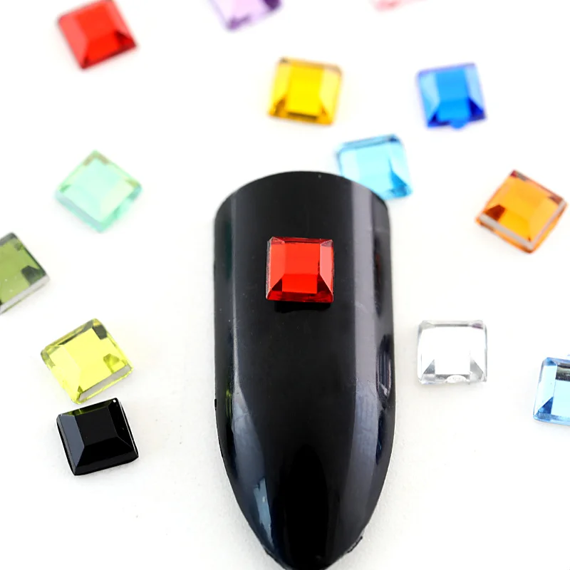 Vibrant 23-Color Square Acrylic Rhinestones Set 2 Vibrant 23-Color Square Acrylic Rhinestones Set - Image 2