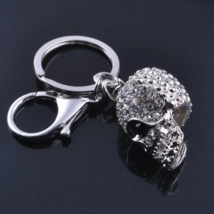 Sparkling Skull Key Holder with Rhinestones 2 Sparkling Skull Key Holder with Rhinestones - Image 2