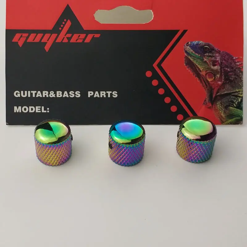 Rainbow Chameleon Copper Guitar Control Knob Set 2 Rainbow Chameleon Copper Guitar Control Knob Set - Image 2