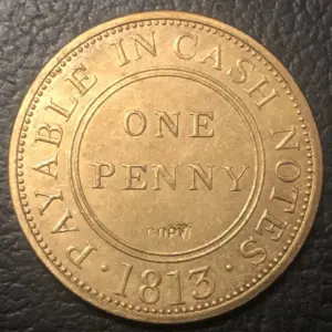 1813 Vintage One Penny Replica Coin