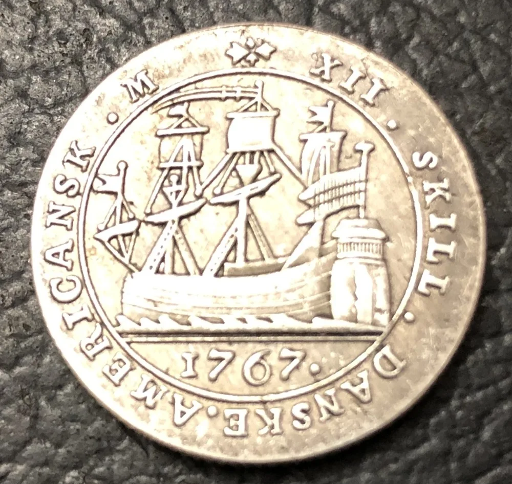 Vintage 1767 Denmark 24 Skilling Replica Coin 2 Vintage 1767 Denmark 24 Skilling Replica Coin - Image 2