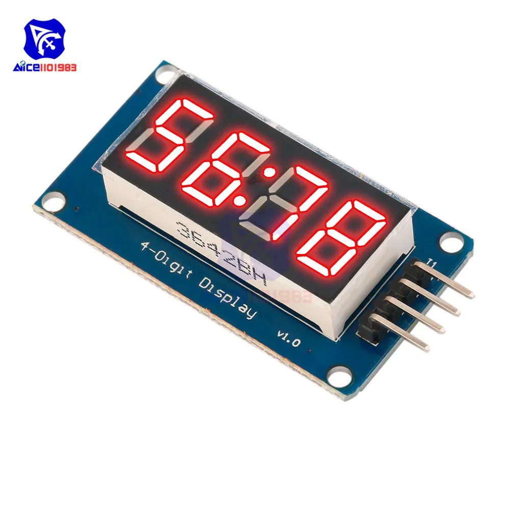 Red TM1637 4-Digit LED Display Module 3 Red TM1637 4-Digit LED Display Module - Image 3