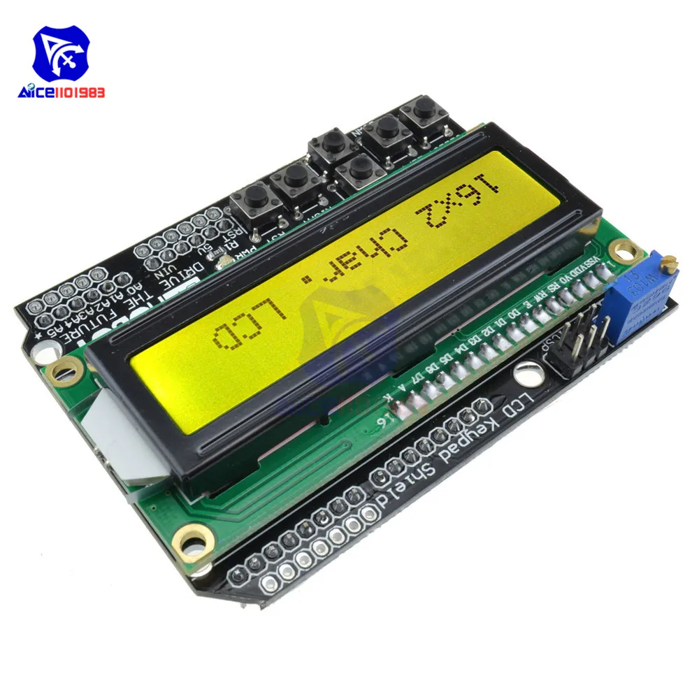 Dual-Color 16x2 LCD Keypad Shield for Microcontrollers 5 Dual-Color 16x2 LCD Keypad Shield for Microcontrollers - Image 5