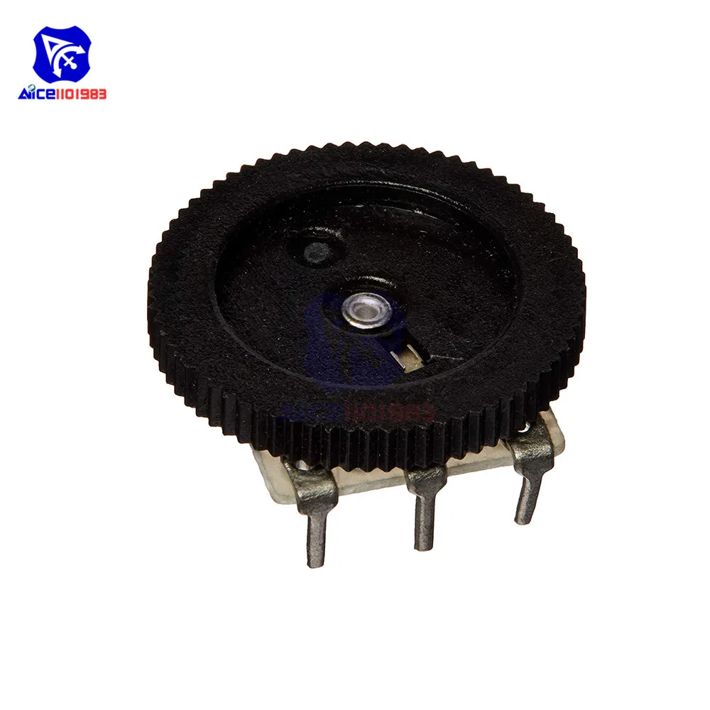 Set of 10 Black 10KΩ Wheel Potentiometers 6 Set of 10 Black 10KΩ Wheel Potentiometers - Image 6