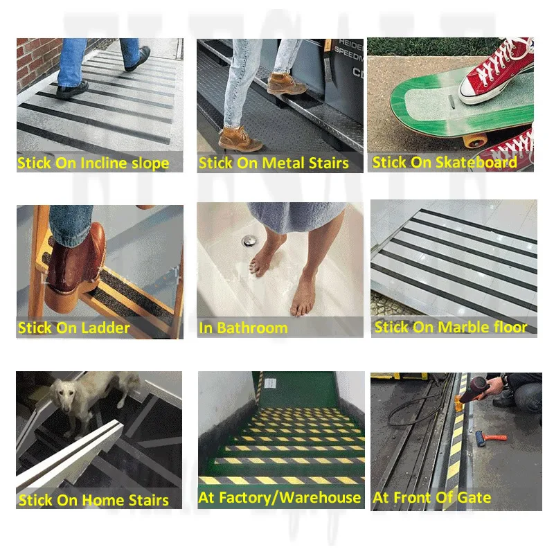 Vivid Anti-Slip Warning Tape, 2.5cm x 5m 5 Vivid Anti-Slip Warning Tape, 2.5cm x 5m - Image 5