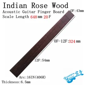 Indian Rosewood Guitar Fingerboard 520mm, 20 Frets 13 HTB1SKE9a5LxK1Rjy0Ffq6zYdVXaU