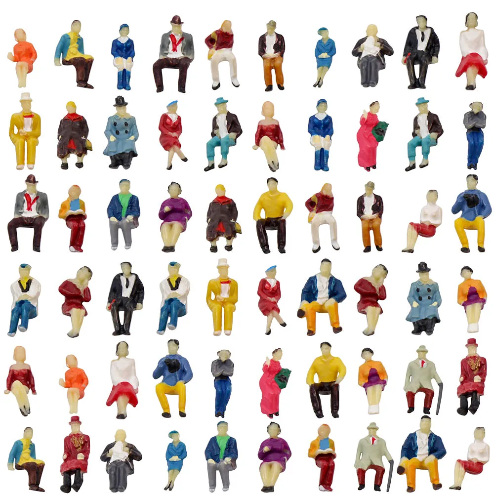 60pcs HO Passenger Figures for Model Trains 2 60pcs HO Passenger Figures for Model Trains - Image 2