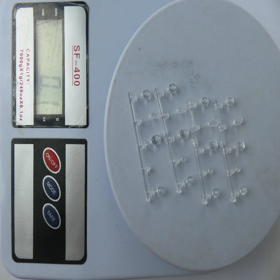 Miniature Clear Plastic Wine Glass Set for Models 4 Miniature Clear Plastic Wine Glass Set for Models - Image 4