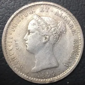1844 Portugal Coin Replica with Portrait