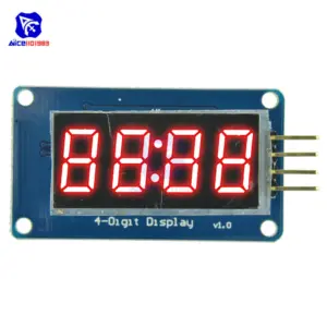 Red TM1637 4-Digit LED Display Module