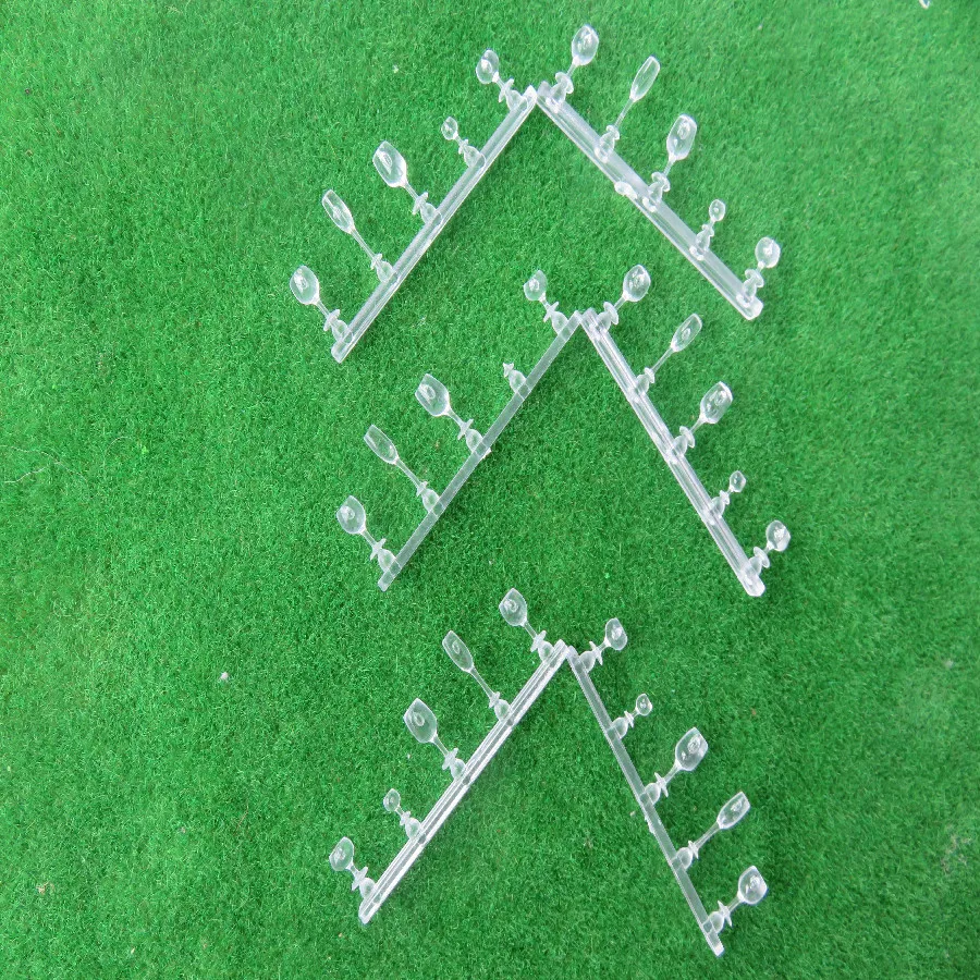 Miniature Clear Plastic Wine Glass Set for Models 2 Miniature Clear Plastic Wine Glass Set for Models - Image 2