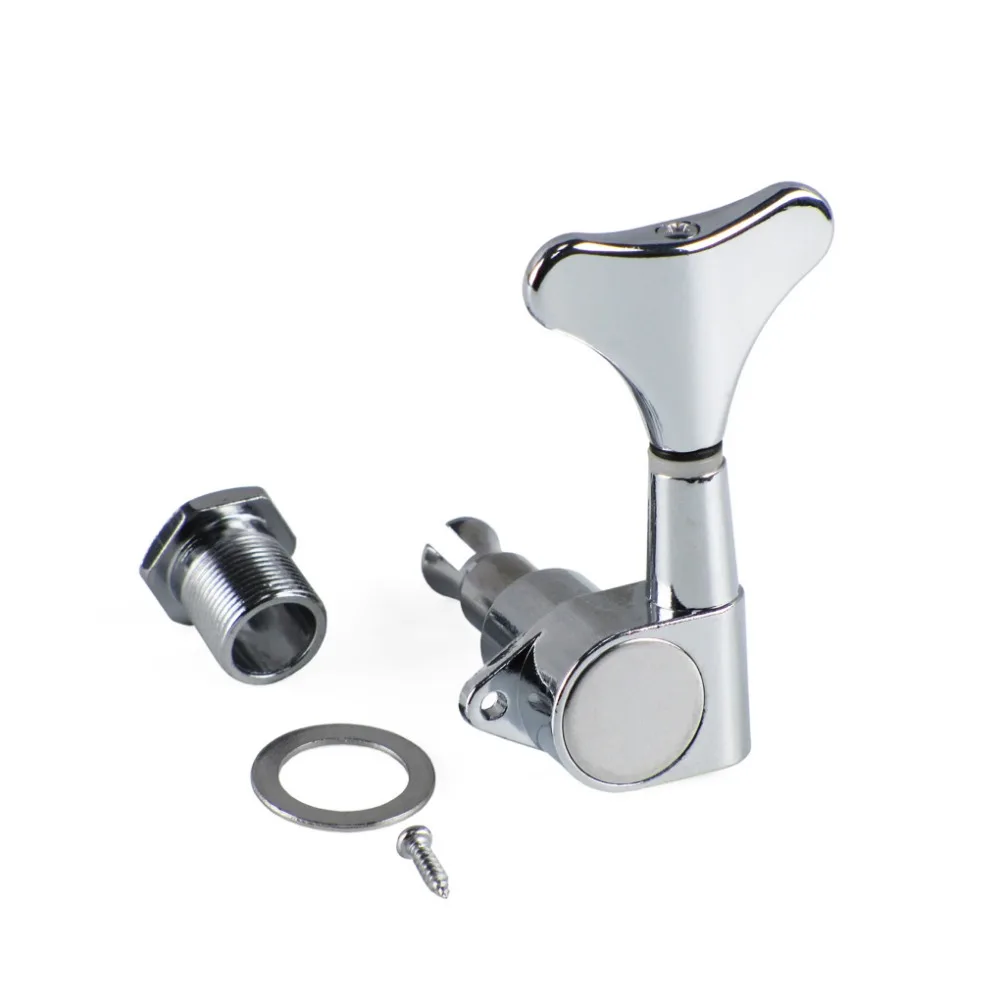 Chrome Tuning Pegs Set for 5-String Electric Bass 4 Chrome Tuning Pegs Set for 5-String Electric Bass - Image 4